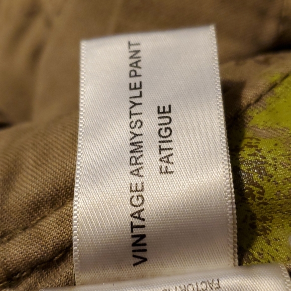 BCBG Max Azria Vintage Army Style Fatigue Wash Women's Pants - Size 26 - Picture 14 of 14